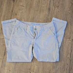 GAP Blue and White Striped Khakis